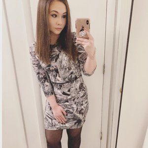 TOPSHOP  jewel printed dress
